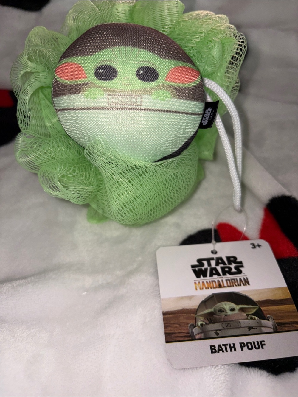 3/$20 bundle Star Wars The Mandalorian Grogu Bath Pouf - Green